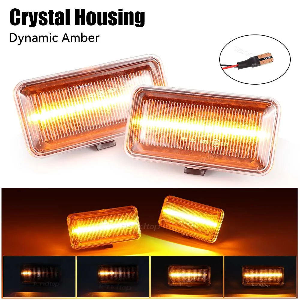 

2 шт., динамические лампы для указателей поворота, для VW Golf 2 3 Passat B3 Vento Jetta A2 A3 Seat Ibiza 2 Cordoba 1