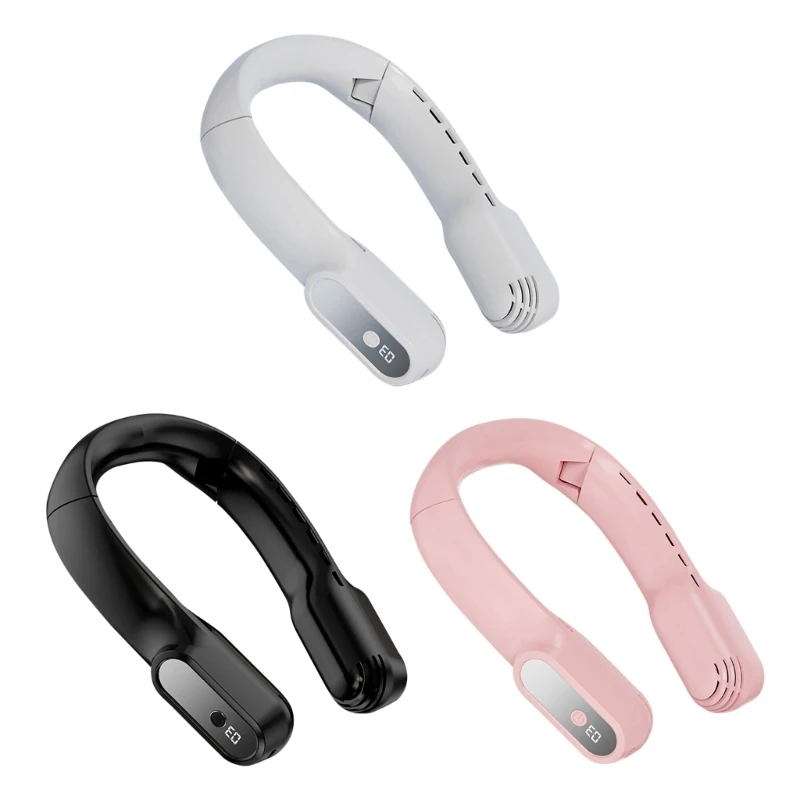 

Personal-Neck Fan Rechargeable Hands-Free Bladeless Portable Free Adjustment Cooling Wearable for Traveling Sport New Dropship