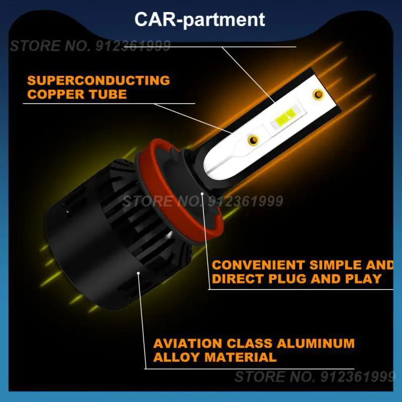 

Прочная универсальная Светодиодная лампа 880, автомобильная фара, суперъяркий туман, аксессуары для автомобиля, маленькие светодиодные Авто...