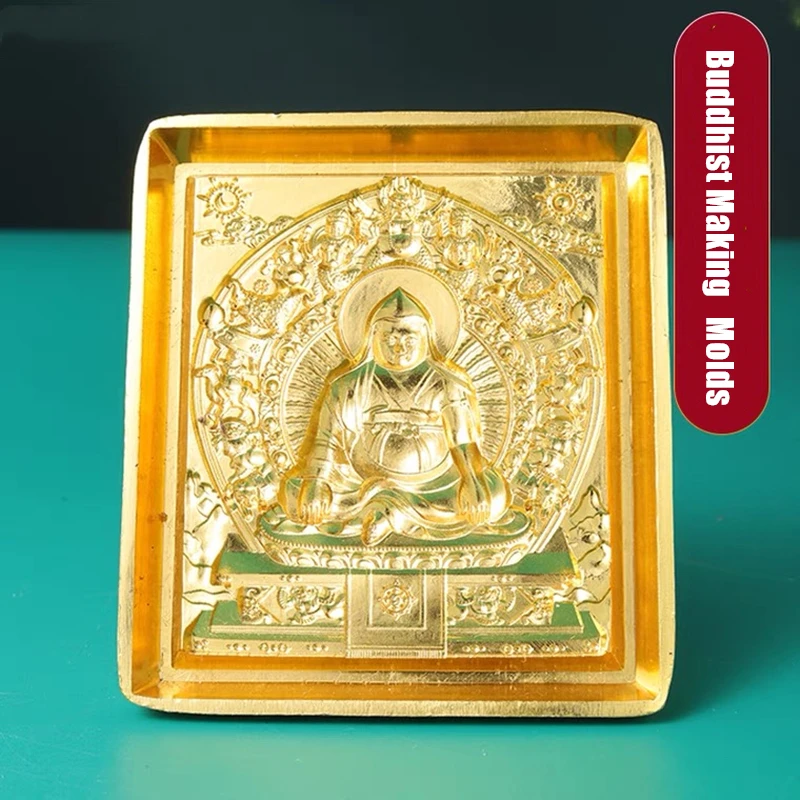 Alloy 3D Large Size Buddhist Dolbap Shapes Figures Making Molds Casting Tools Tantric Buddha Statue DIY Mold Crafts Decoration