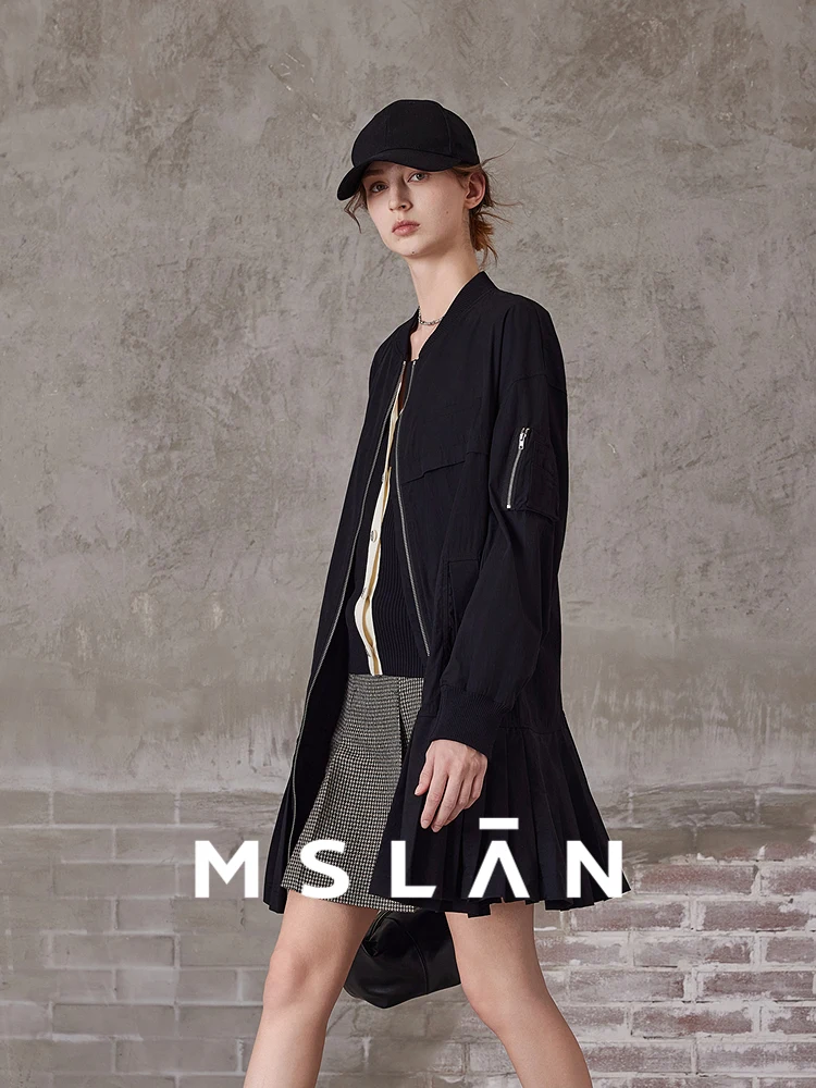 Модное двойное назначение/Mslan 2024 осенне-зимнее милое крутое короткое