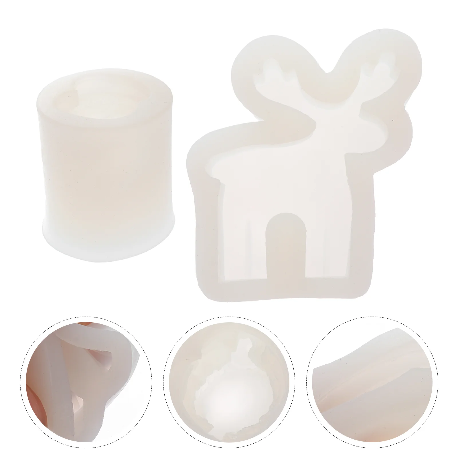 

Mold Christmas Silicone Molds Resin Baking Soap Reindeer Claus Santa Scented Making Mould Epoxy Castingtray Candy