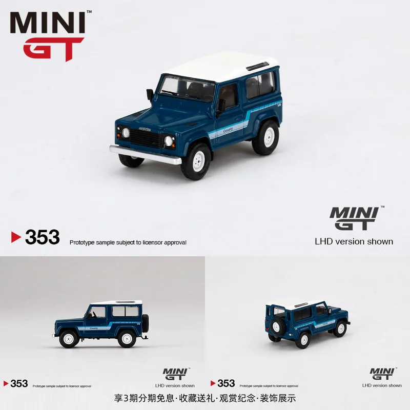 

Мини GT 1:64 Land Rover Defender 90 SUV Crock Pot модель автомобиля из сплава