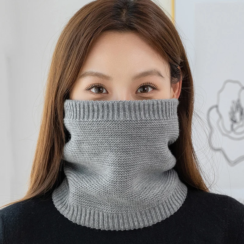 Многофункциональный модный шейный платок для женщин LMLAVEN зимний однотонный