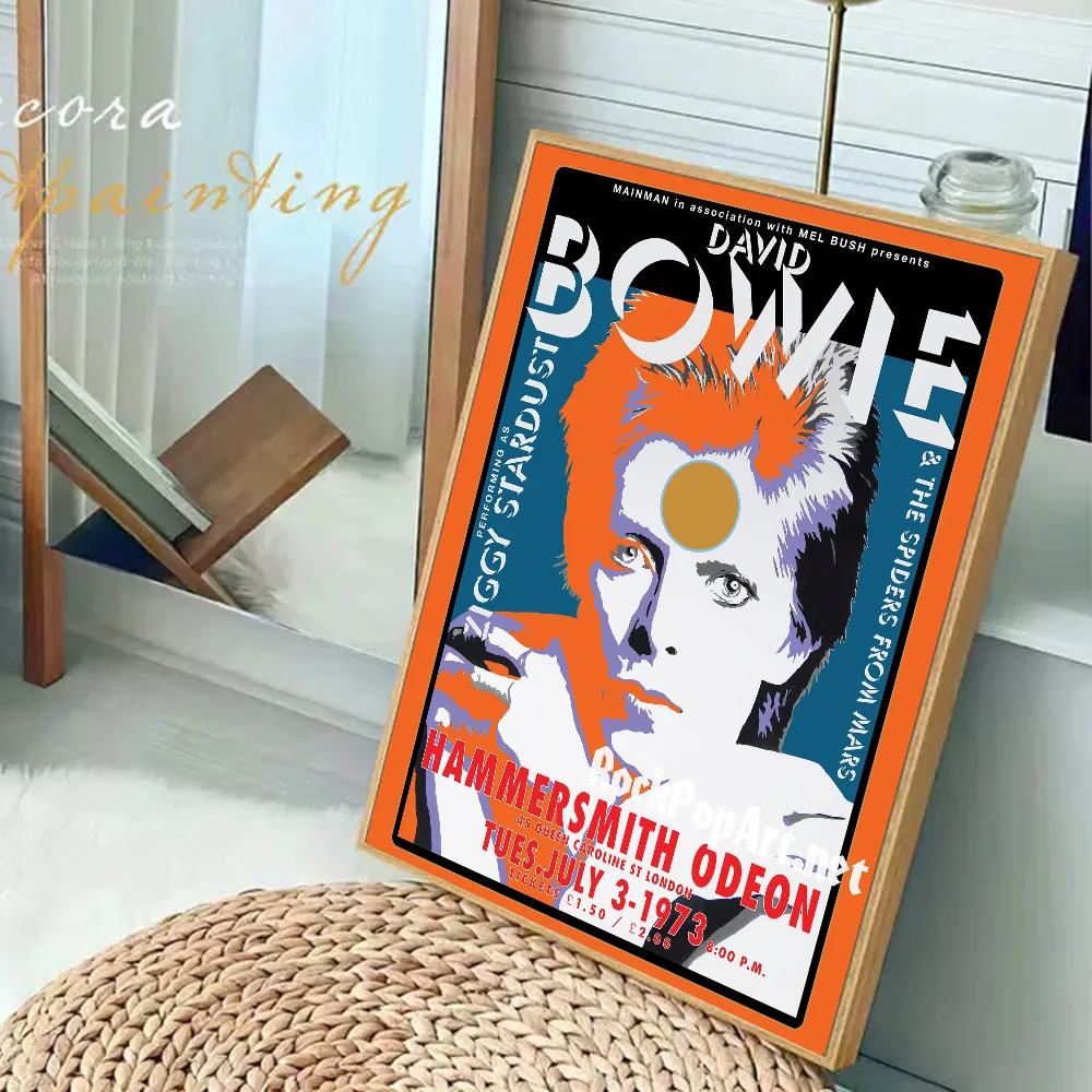 Дэвид Боуи Британский Рок Постер DIY Липкая Наклейка На Стену Без Рамы Ретро