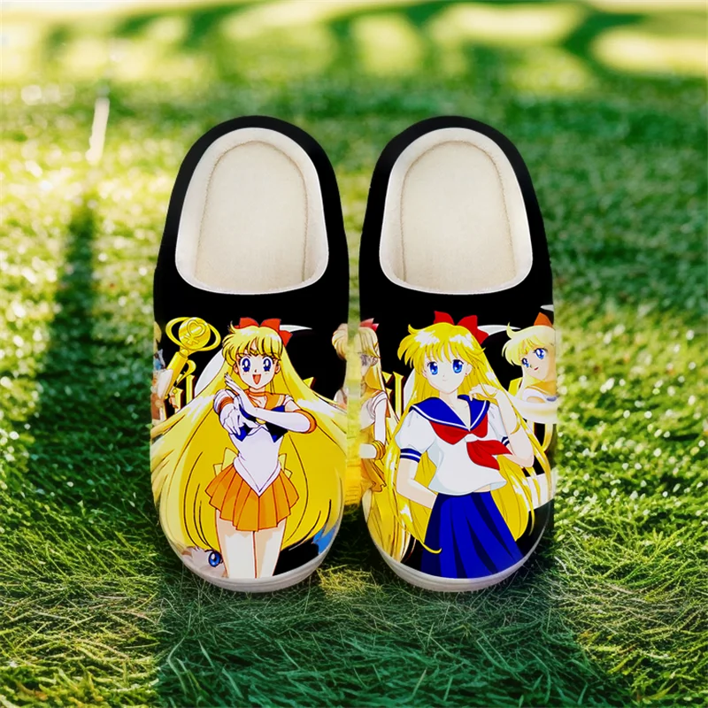 Тапочки для женщин и девочек унисекс аниме тапочки Сейлор Мун Hino Rei милая обувь