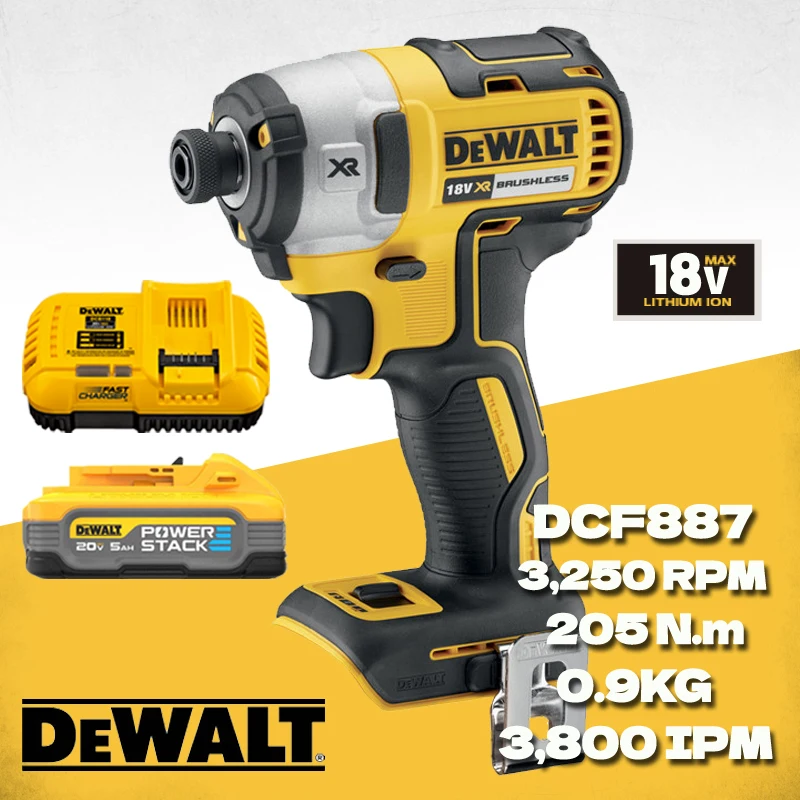 Набор ударных дрелей DEWALT DCF887, 3250 об./мин., нм, 18 в Набор ударных дрелей DEWALT DCF887, 3250 об./мин., нм, 18 в