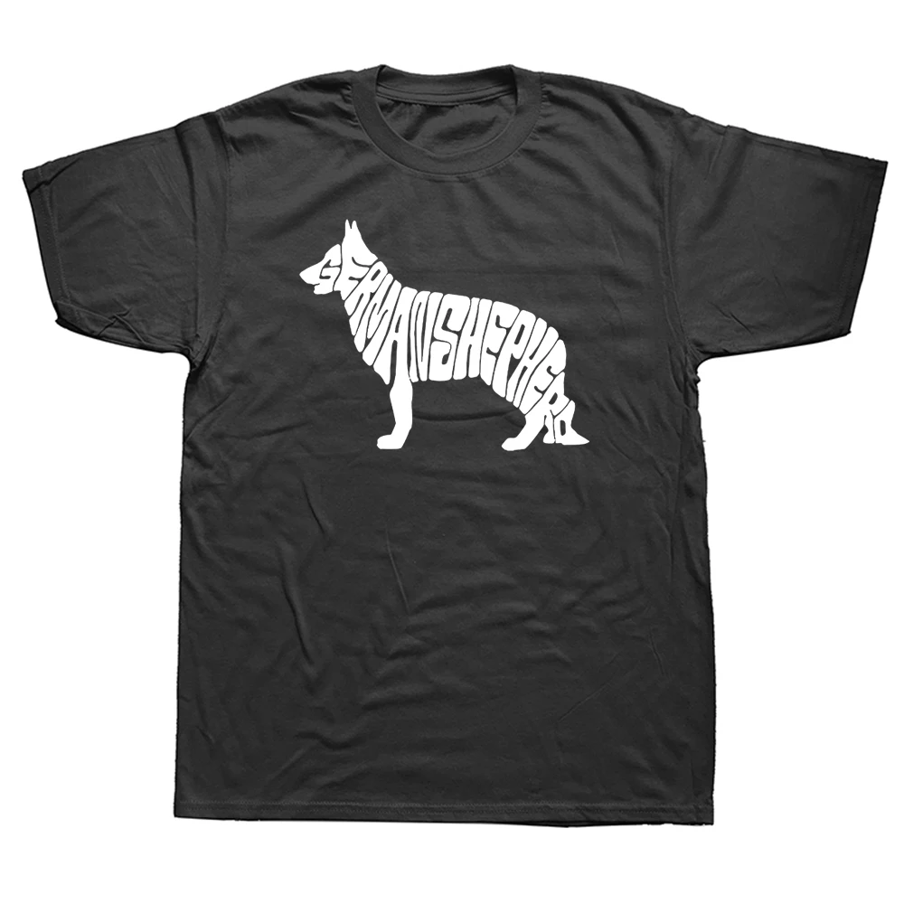 

German Shepherd T Shirt Gift Dog Lovers Birthday Funny Unisex Graphic Fashion New Cotton Short Sleeve O-Neck Harajuku T-shirt