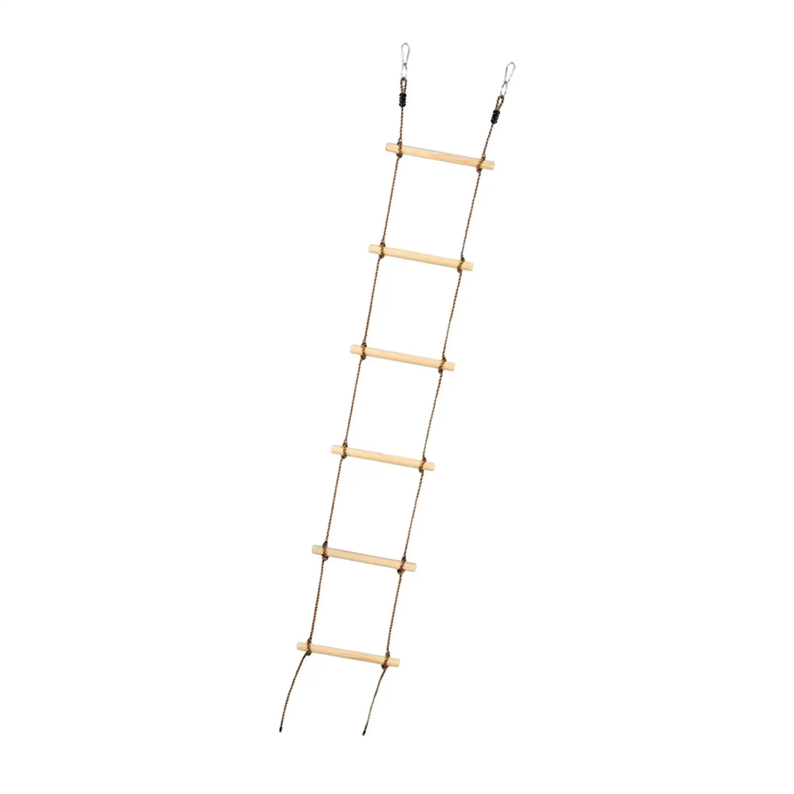 

8.2ft Climbing Rope Ladder for Kids 6 Wooden Rungs Climbing Ladder Hanging Rope Ladder for Park Treehouse DIY Swingset Backyard