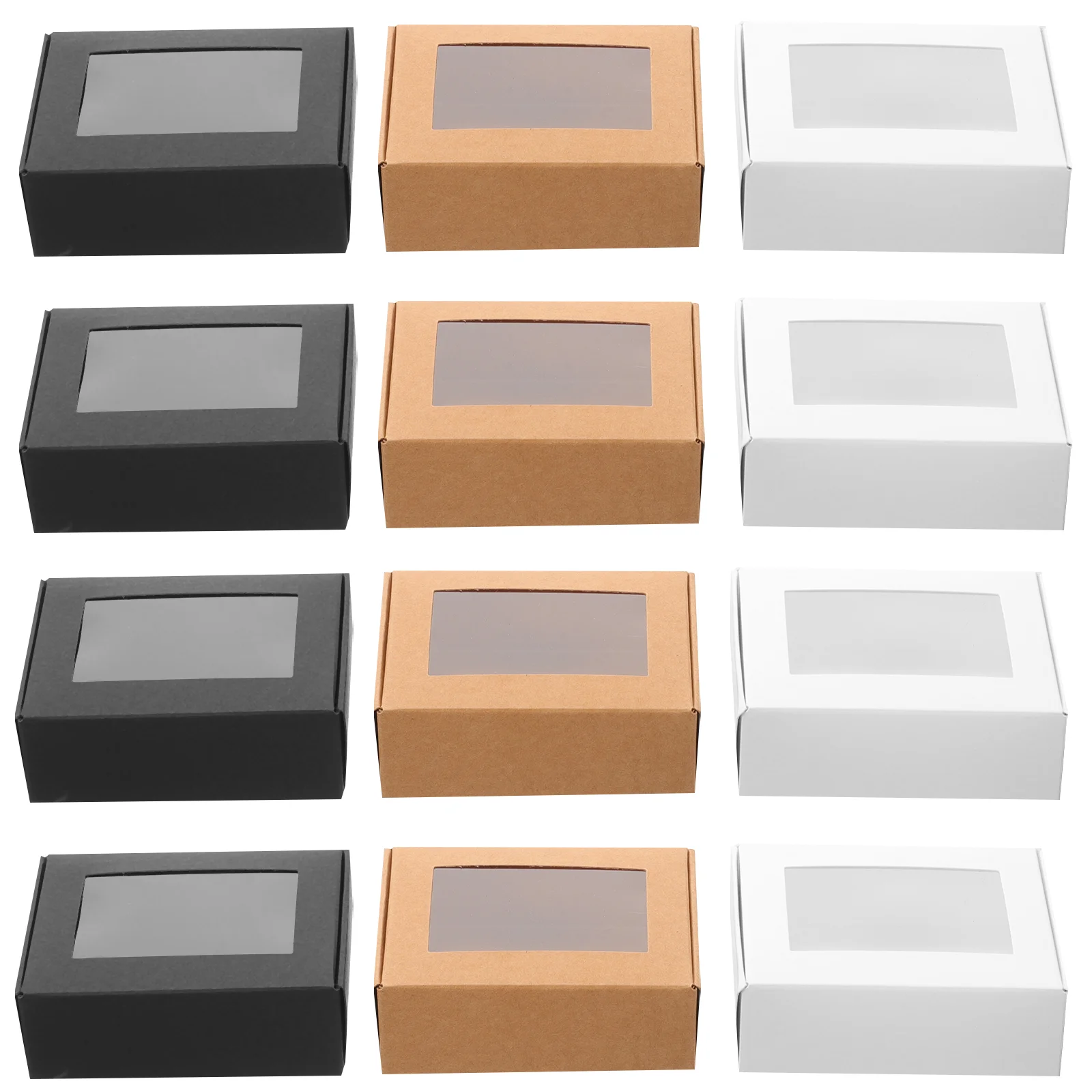 

30pcs Soap Wrapping Boxes Party Soap Boxes Soap Wrapping Cases with Clear Window