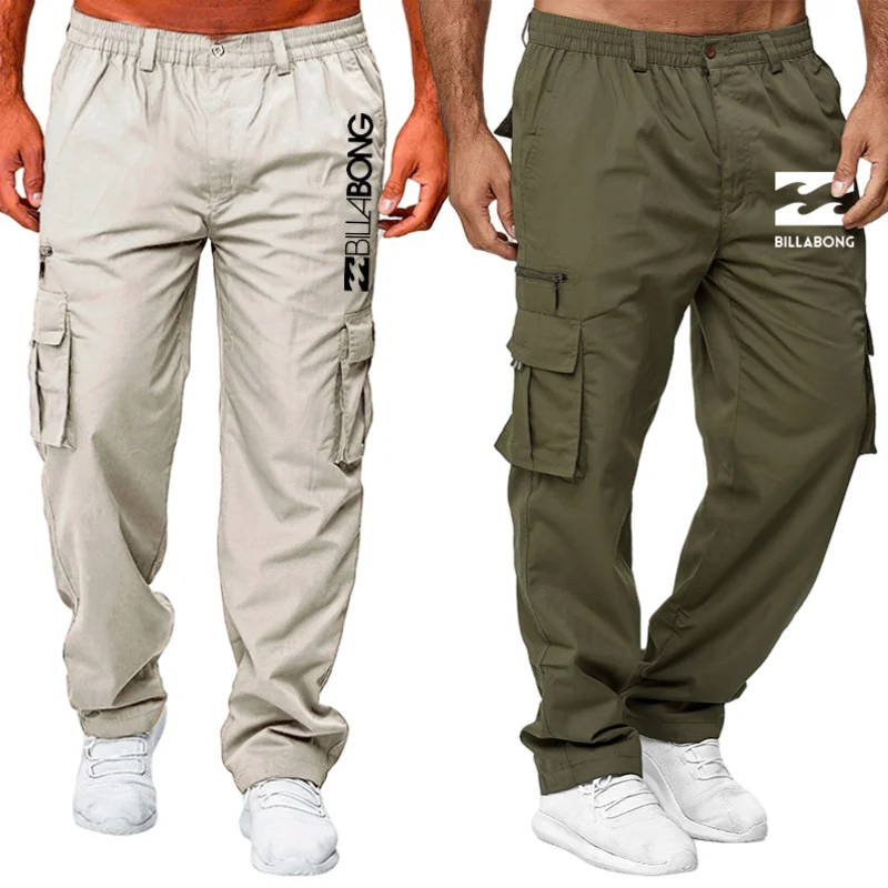 

Casual Menst Cargo Pants Skater Boy High Street Trend Loose Work Trousers Pocket Comba Sports Skateboard Bottoms Hiking