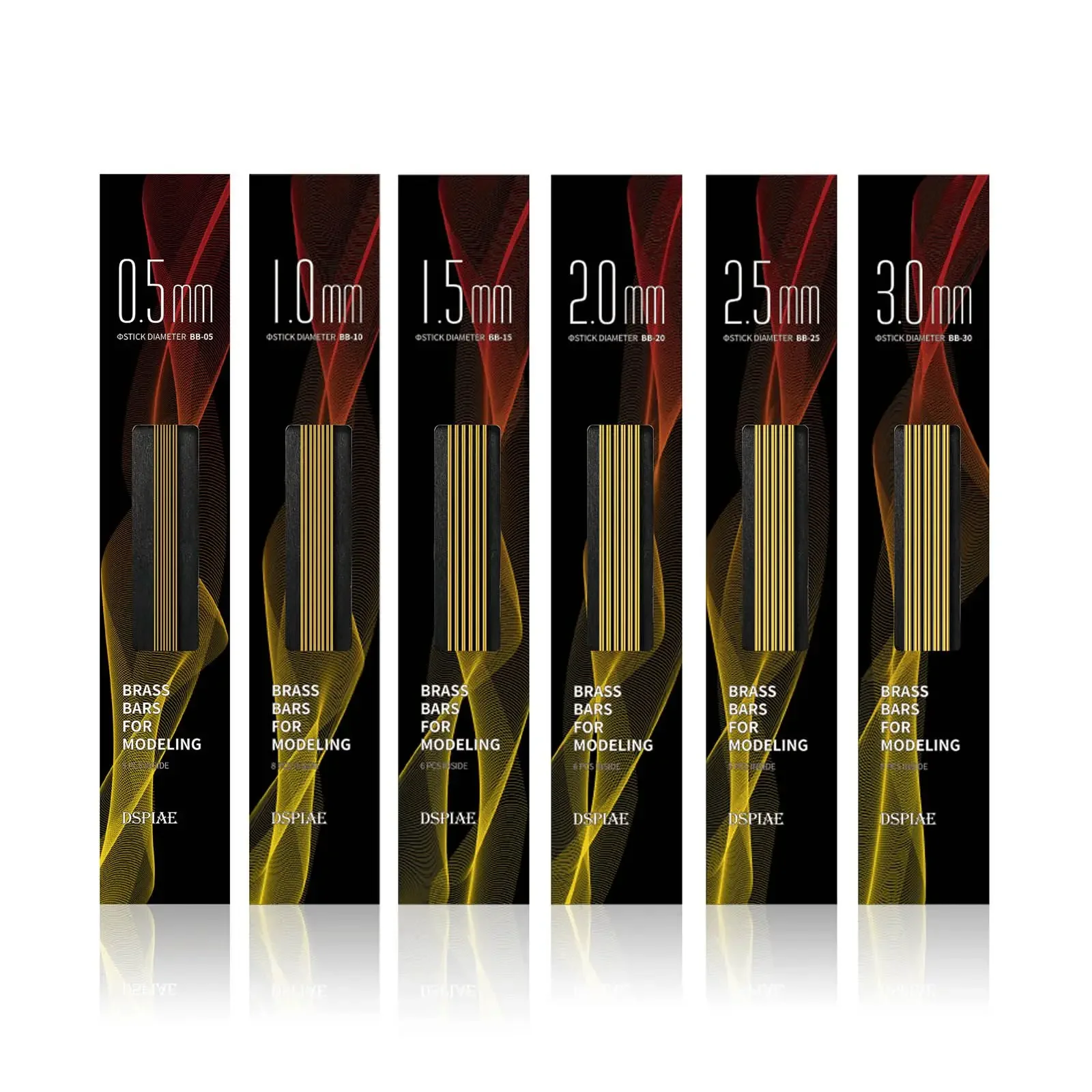 Латунные стержни серии Dspiae BB (05-30) для моделирования 0 5 мм 1 2 3 Золотое качество