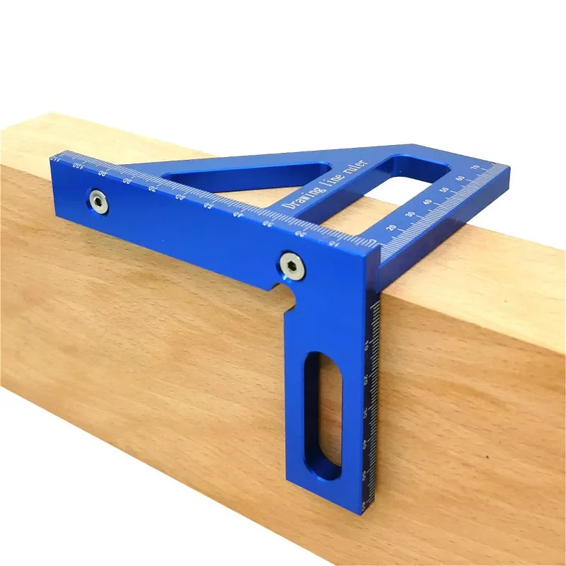 

2023New Woodworking Square Protractor Aluminum Alloy Miter Triangle Ruler High Precision Layout Measuring Tool for Engineer Carp
