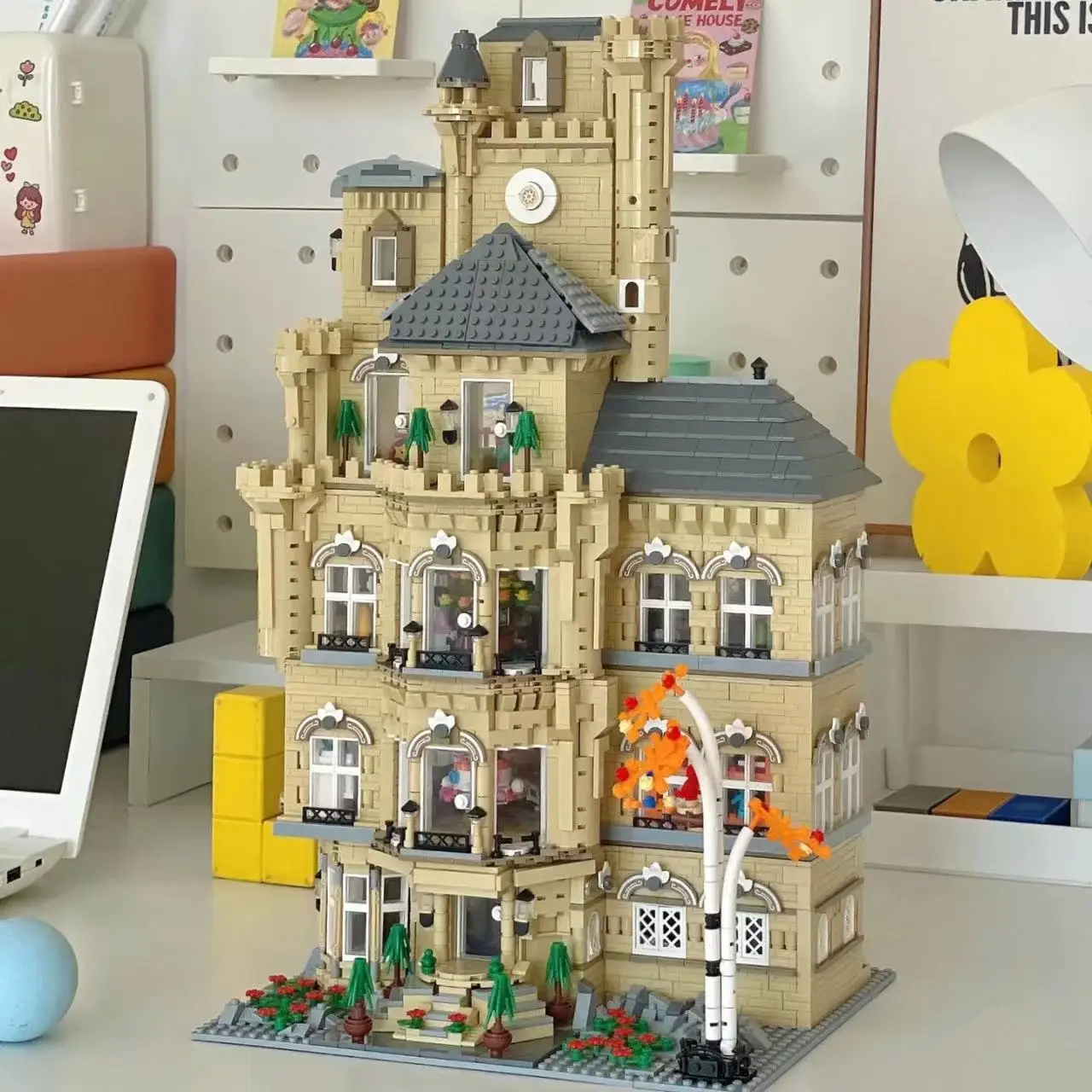 

01006 Mini Bricks Creative Expert Moc Modular Fun House Toy Store Street View Model Building Blocks Toys Birthday Gifts 4851pcs