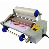 a3 paper laminating machinecold roll laminator four rollersworker cardoffice file laminator fm360 110v220v 1pc