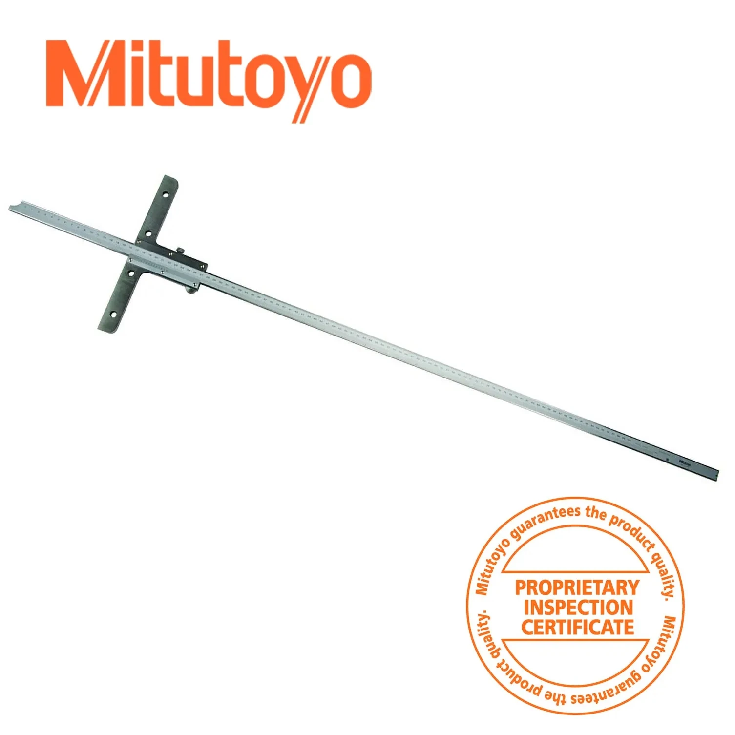 

Mitutoyo 527-205 Vernier Depth Gauge , 0-1000mm Range , Metric , 0.05mm Graduation , +/-0.15mm Accuracy , Caliper Type