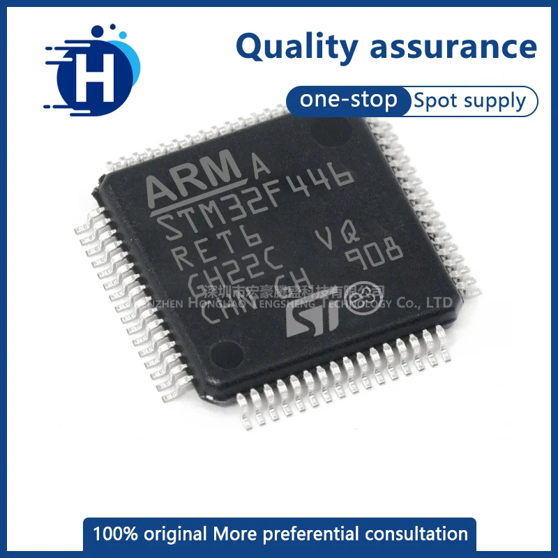 

Original genuine STM32F446RET6 LQFP-64 ARM Cortex-M4 32-bit microcontroller MCU