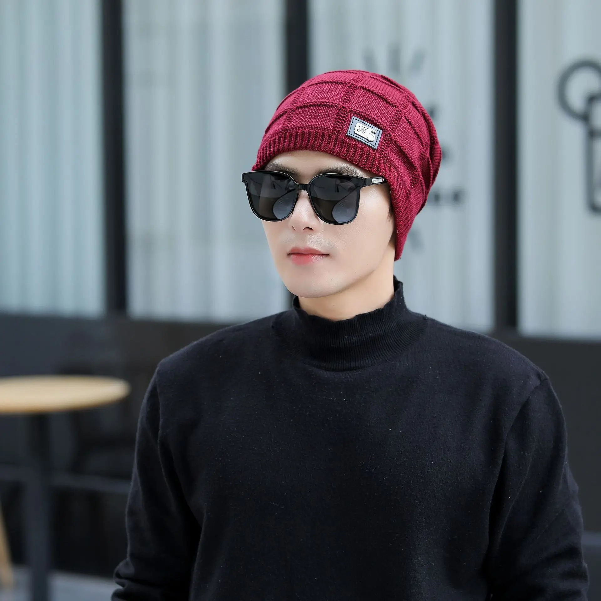 

Простые шапочки, облегающие шапки, зимняя вязаная шапка, облегающая шапка для мужчин, зимние мужские шапки, шапки, маска, брендовые шапки