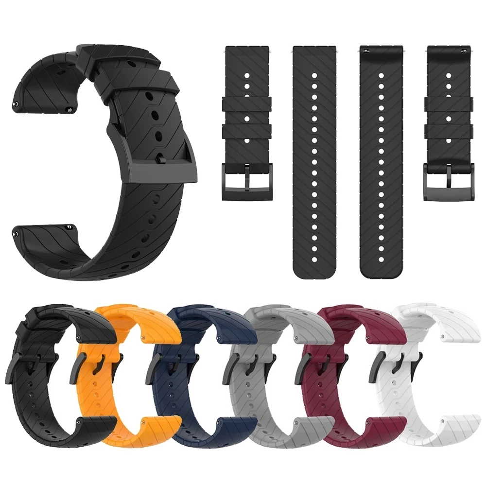 

Силиконовый ремешок для спортивных часов Suunto Spartan, сменный Браслет 24 мм для Suunto 9/9 Baro/suunto7/ D5