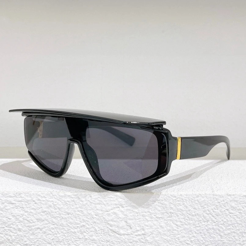 

Цельные линзы в черной оправе высококачественные женские солнцезащитные очки 6177 с козырьком Модные мужские очки