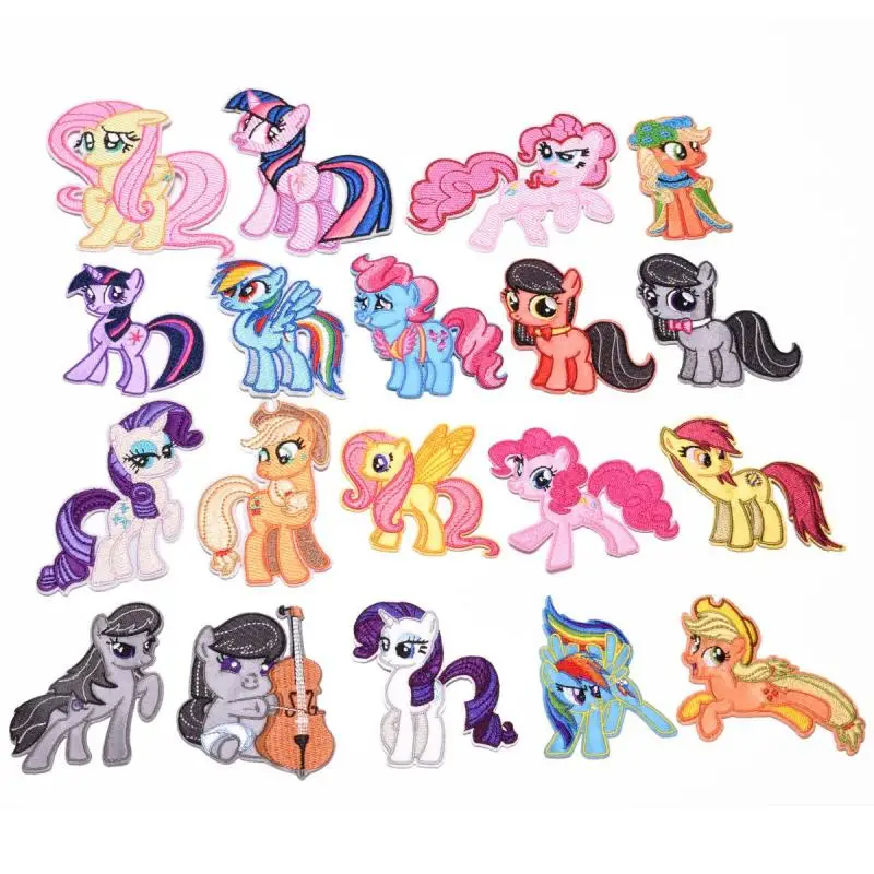 

Декоративная нашивка My Little Pony для одежды, аппликация, мультяшная фигурка животного, значок, брошь, аксессуары, паста, милый праздничный пода...