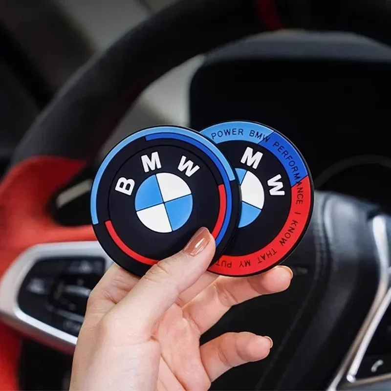Фото 2 шт. автомобильный коврик для чашки для BMW X1 X2 X3 X4 X5 X6 1 2 3 4 5 6 7 Sereis F30 F34 E90 G20 F20 F21 F22 F07 F10 F11 E60 G30 F48 F15 G06 E83 №3