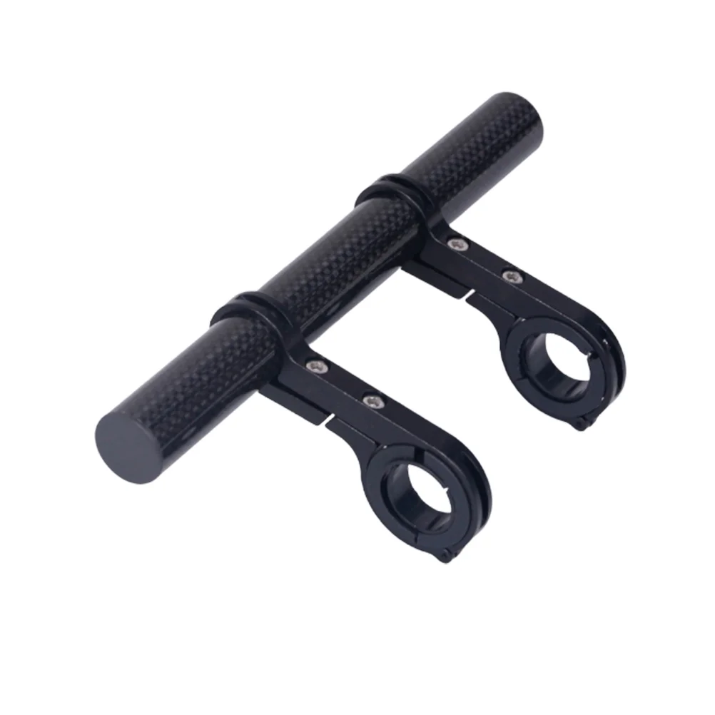 

Bike Extender Bracket Extension Mount Carbon Fiber Holder Double Handlebar Phone