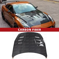 t s style carbon fiber hood for nissan gtr r35 2017 2021