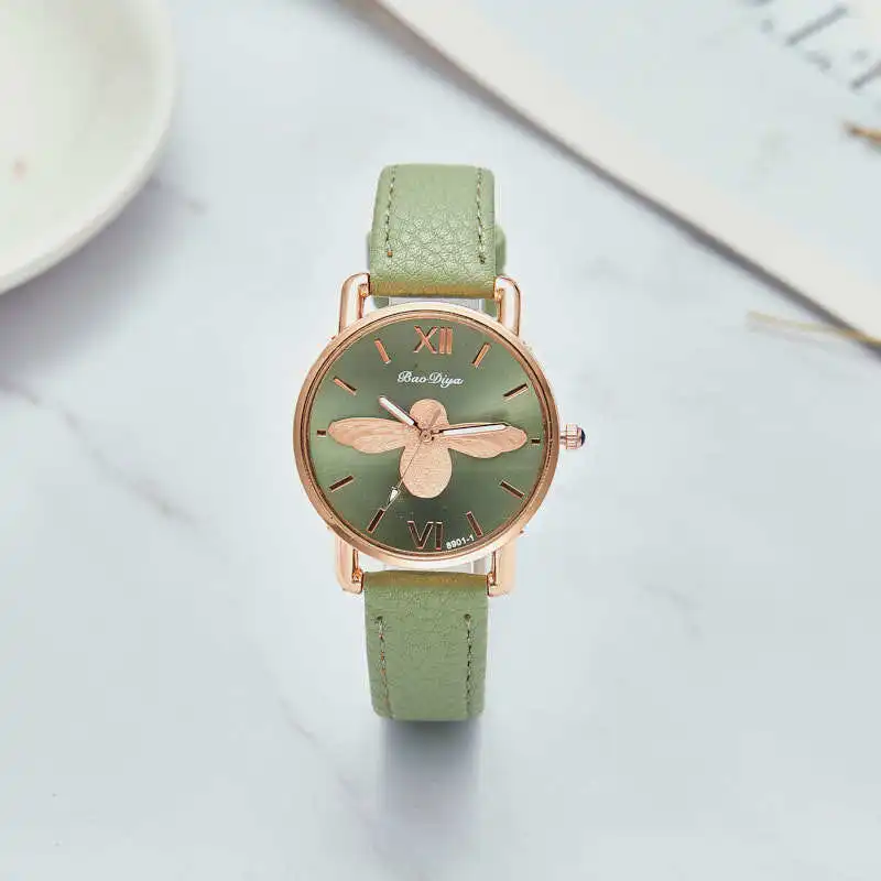 

Luxury Simple Casual Bee Watch for Women Vintage Ladies Cute Quartz Wristwatches Female Clock Reloj Mujer часы