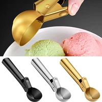 ice cream scoop durable cookie scoop stainless steel fruit digger scoop tool ice cream ball maker practical kitchen gadgets