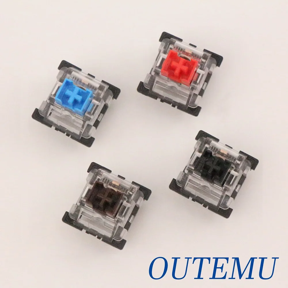 Механические переключатели клавиатуры Outemu линейные Тактильные 3Pin Clicky RGB LED SMD Hot