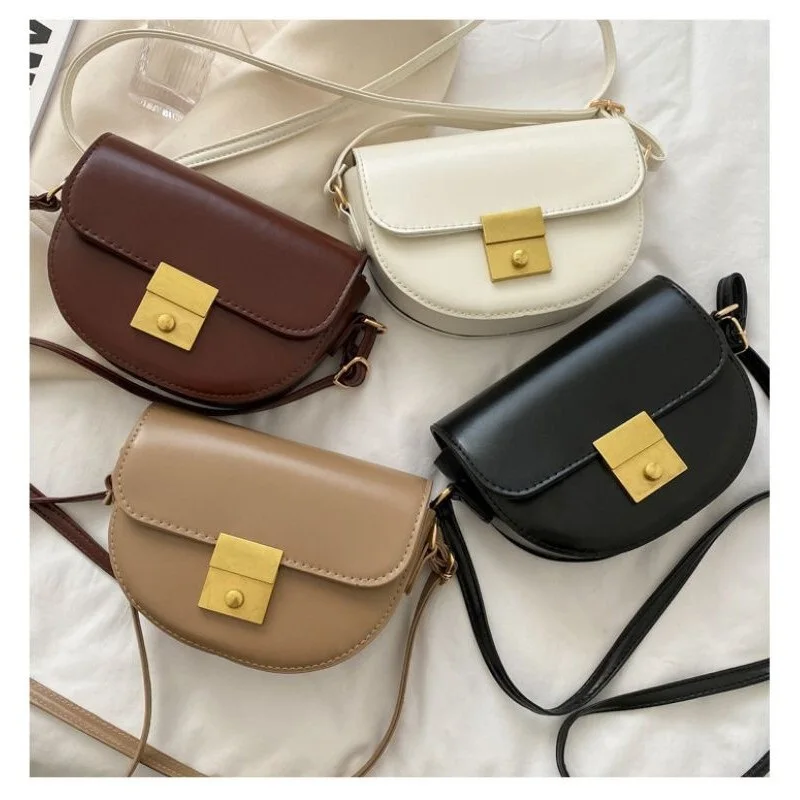 

New simple saddle bag female shoulder bag popular sling bag