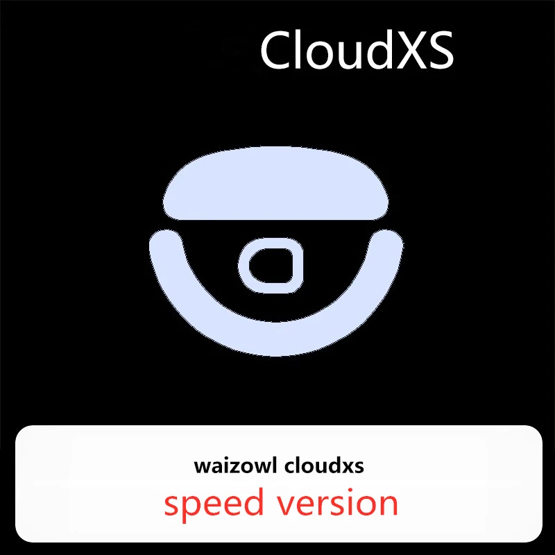 Фото 1 комплект ультразвуковых коньков для мыши для Waizowl CloudXS, глушитель скорости управления тормозом, версия ICE, ковзающие ножки для мышей, PTFE 0,75 мм №3