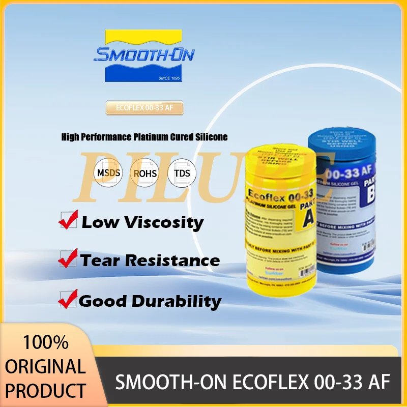 Фото SMOOTH-ON ECOFLEX 00-33 AF Высокопроизводительная жидкая силиконовая резина для литья и литья Оригинальный продукт №1
