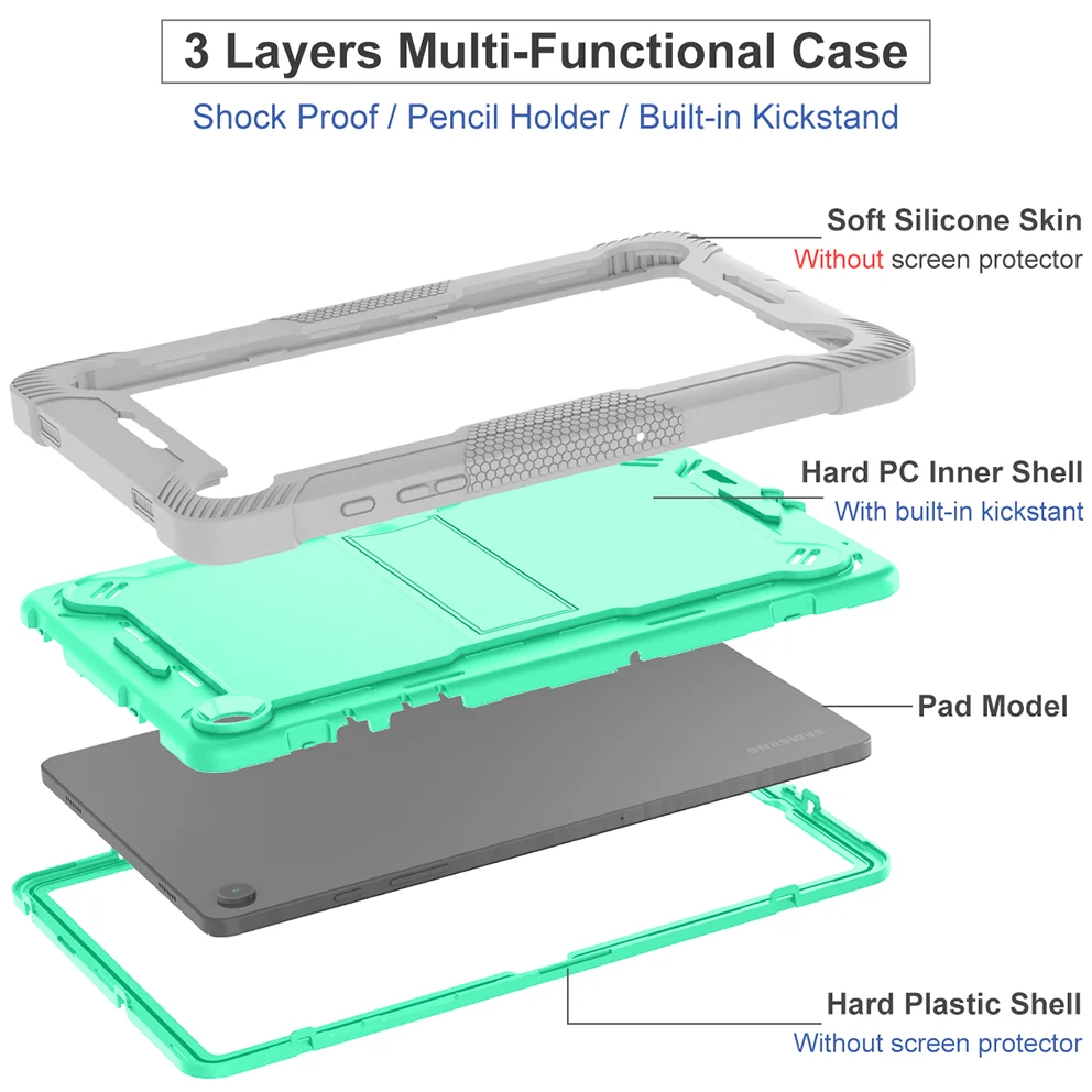 Чехол для Samsung Galaxy Tab A9 plus A8 10 5 2021 SM-X200 X205 A7 4 T500 T505 Lite SM-T220 S6 A 1 8 Cover