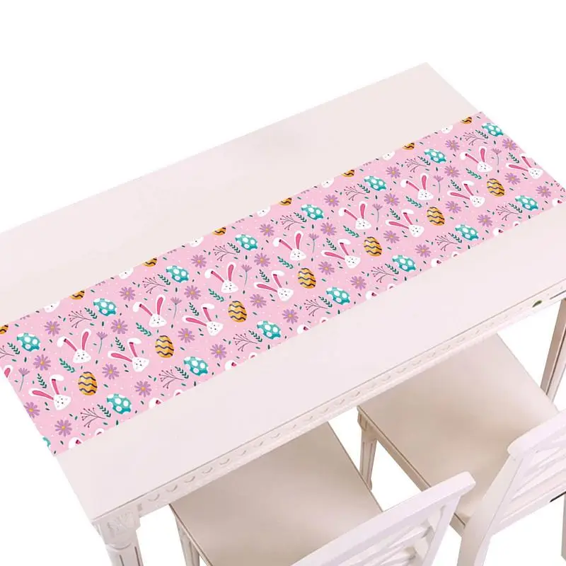 

Easter Tablecloth Rectangle Easter Bunny Eggs Rabbit Tablecloth Spring Summer Anniversary Holiday Kitchen Dining Table