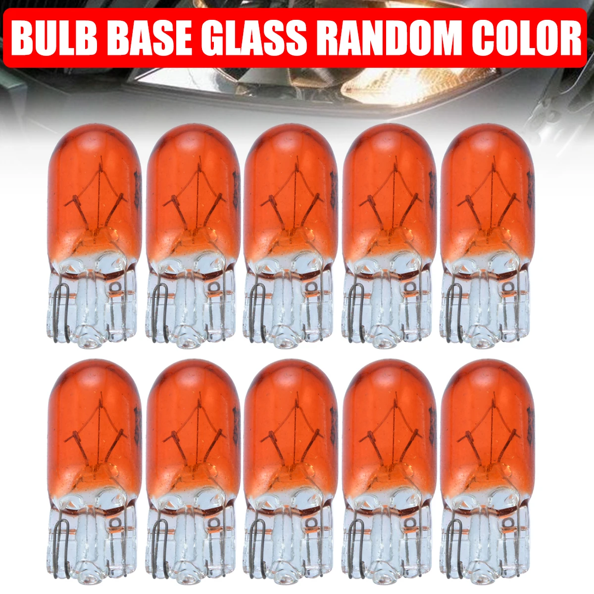 

10 шт., автомобисветодиодный Галогенные Светодиодные лампы T10/ W5W 12 В 5 Вт