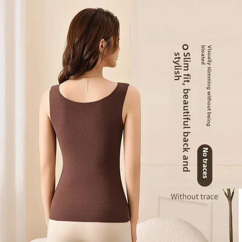 Осень/зима новый теплый жилет интегрированная нагрудная накладка без рукавов