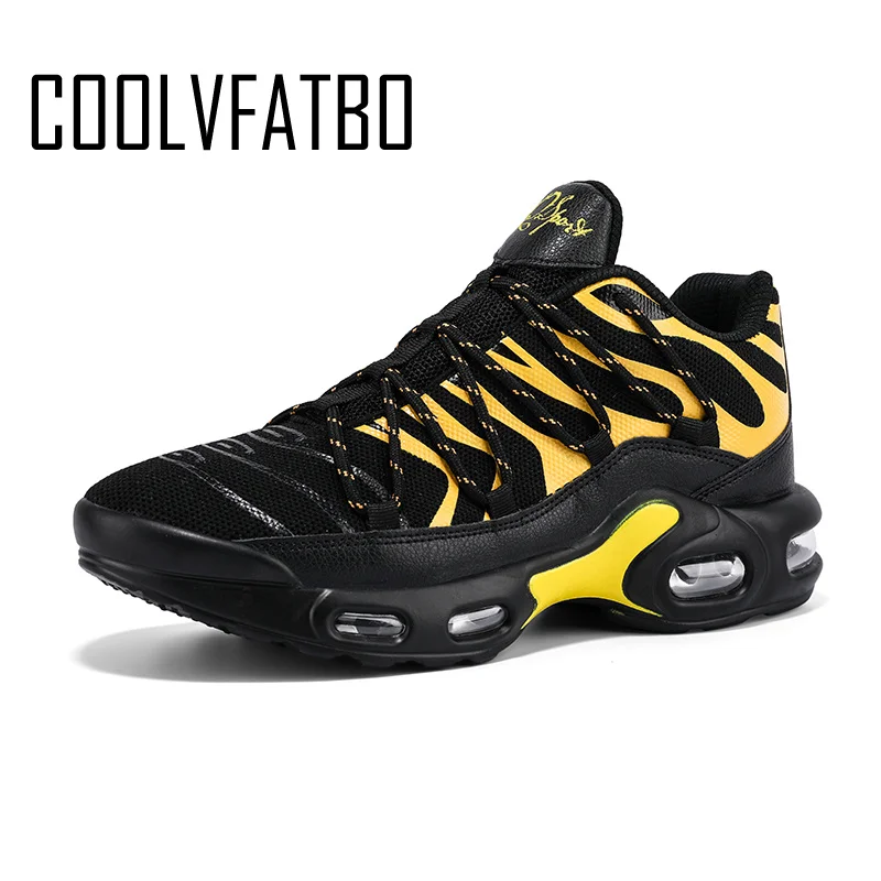 

Кроссовки COOLVFATBO Мужские дышащие, сетчатые, дышащие, повседневная спортивная обувь для бега, большие размеры 46