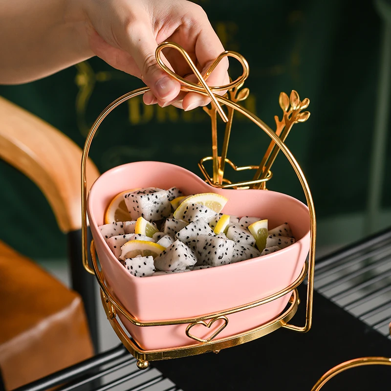 

WHYOU Love Heart lFood Фруктовые Конфеты тарелка Салатница вилки закуски десертные палочки для детей аксессуары кухонная утварь свадебный подарок