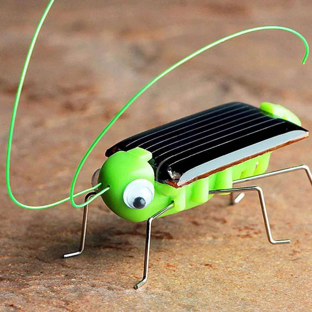 Кузнечик на солнечной батарее развивающий робот игрушка необходимый гаджет