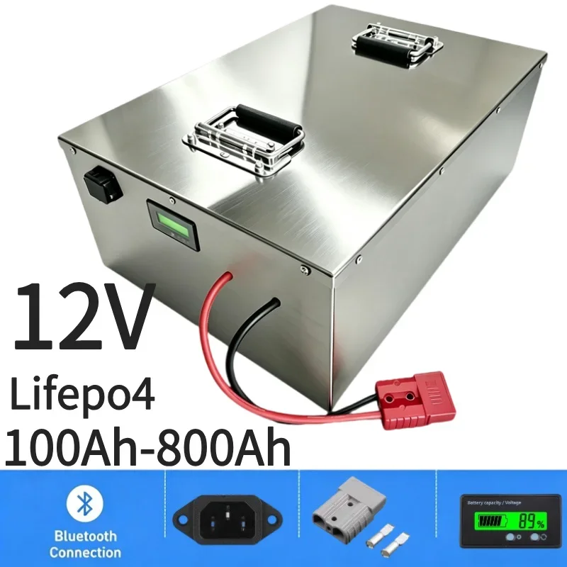 Фото Аккумулятор LiFePO4 12В 100Ач-850Ач, литий-железо-фосфатный, глубокого разряда, перезаряжаемый, с длительным сроком службы, для солнечной энергетики №1