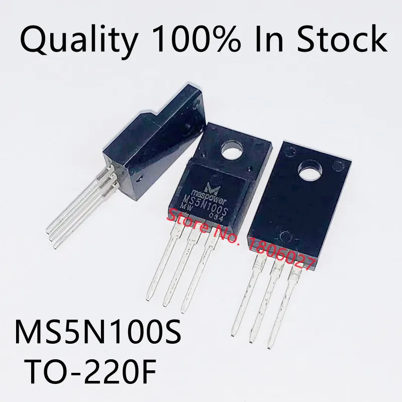 

10PCS/LOT MS5N100S 5A1000V FET transistor TO-220F