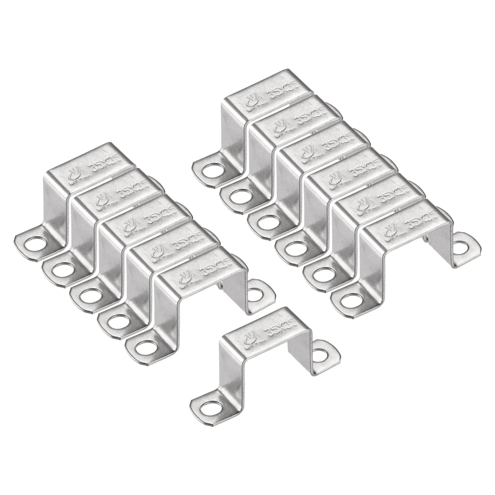 

Uxcell U Shaped Connector Bracket 32 x 37mm 304 Stainless Steel for Door Closed Bar Holder Strut Channel 12 Pcs