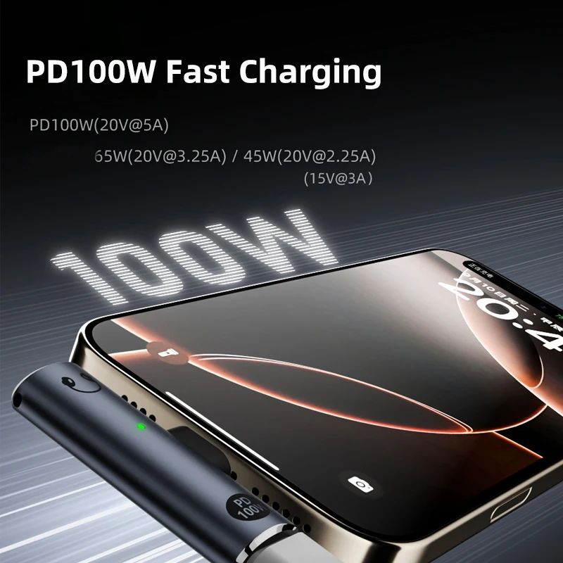 Фото Адаптер PD100W USB-C на 3,5 мм HiFi для наушников, 2-в-1, с разъемом Type-C для зарядки и AUX-аудиоадаптером для iPad Pro, Samsung, Huawei №2