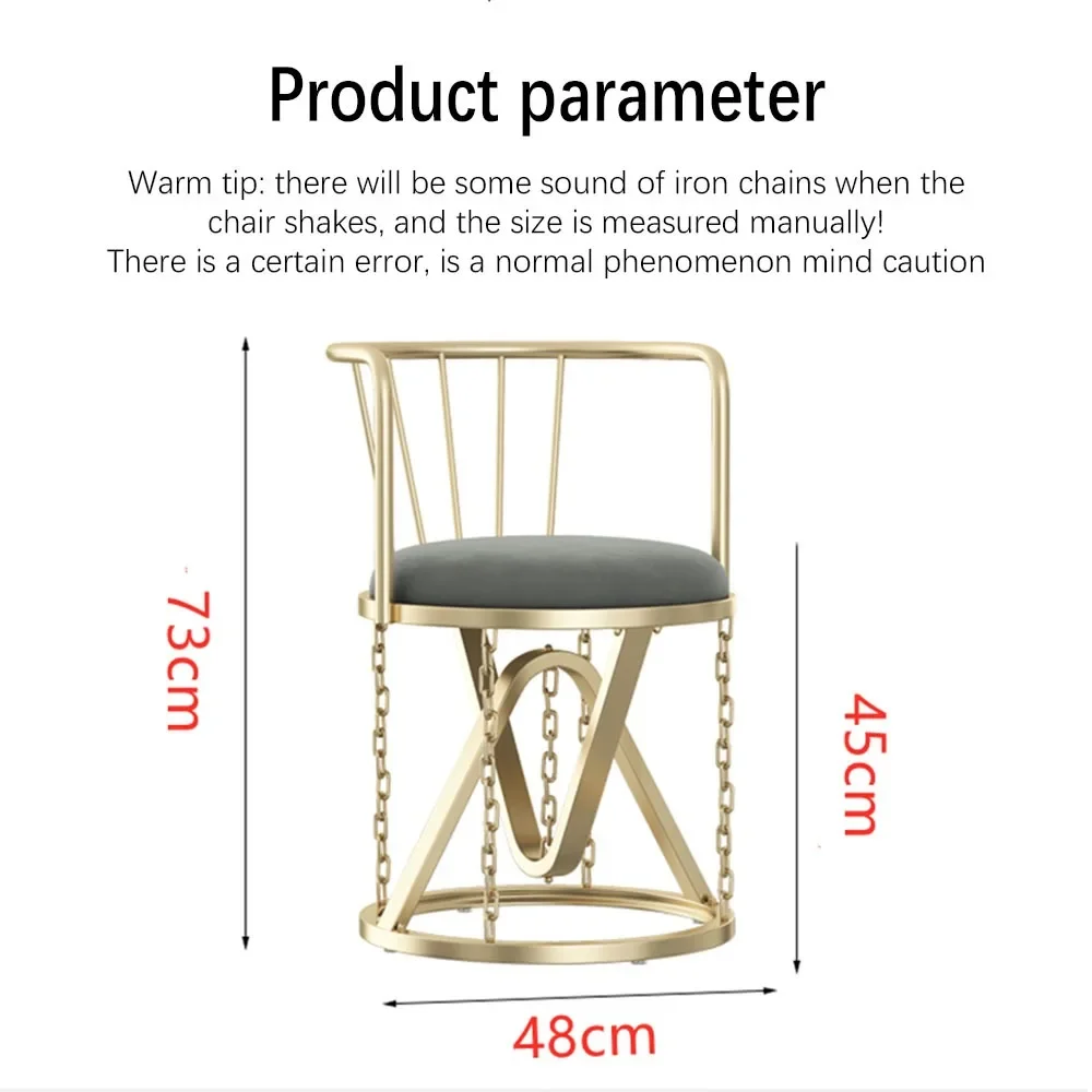 Подвеска светильник Роскошное кресло с подставкой для девушек стул макияжа
