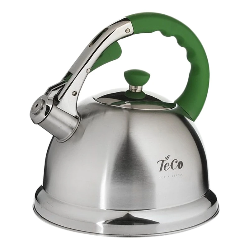 Чайник TECO TC-106-G (3 л нержавеющая сталь свисток покрытие ручки Soft Touch подходит для