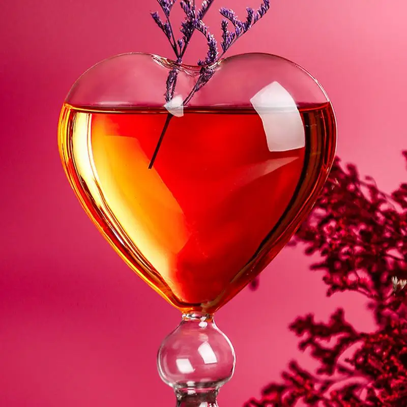 Коктейльная кружка в форме сердца 210 мл
