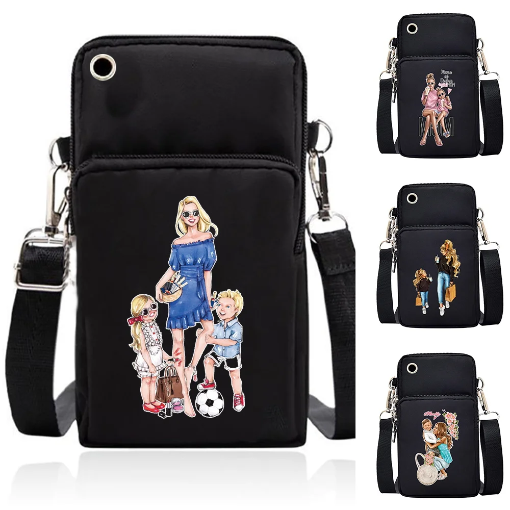 

Universal Mobile Phone Bag for IPhone Huawei Redmi Luxury Wallet Case for Xiaomi Mom Series Organizer Men Women Shoulder Package