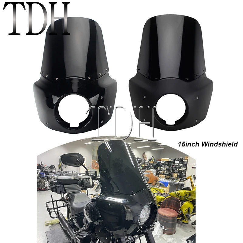 Обтекатель для лобового стекла 15 Дюймов 5 3/4 дюймов Стандартный чехол Dyna 06-17 Low Rider